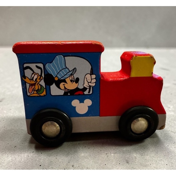 Melissa & Doug Other - Melissa & Doug Disney Mickey Pluto Wooden Train 3" Push Toy